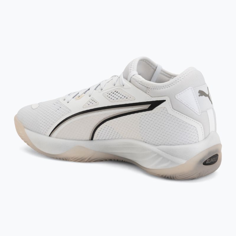 Men's handball shoes PUMA Eliminate NITRO SQD 4 white 3