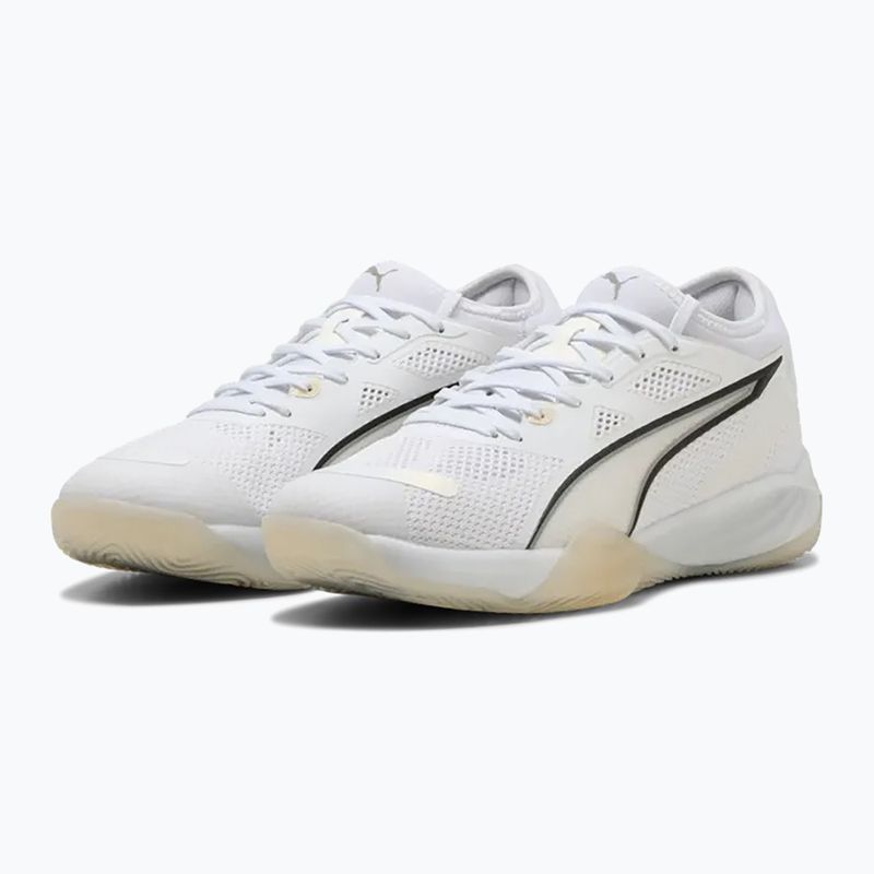 Men's handball shoes PUMA Eliminate NITRO SQD 4 white 2