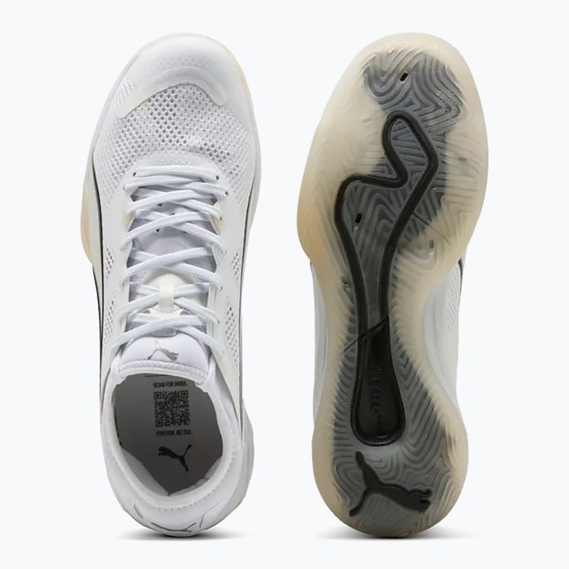 Men's handball shoes PUMA Eliminate NITRO SQD 4 white 3