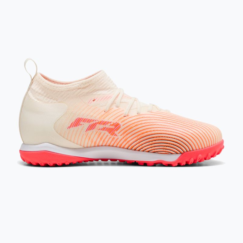 Children's football boots PUMA Future 9 Match TT+ Mid Jr sugared almond/puma white/ultra red/puma black 2