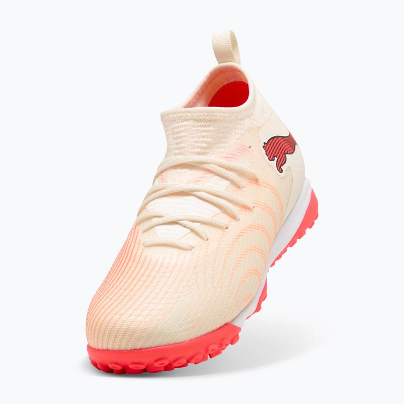 Children's football boots PUMA Future 9 Match TT+ Mid Jr sugared almond/puma white/ultra red/puma black 4