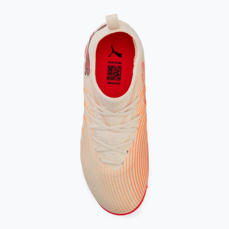 Children's football boots PUMA Future 9 Match TT+ Mid Jr sugared almond/puma white/ultra red/puma black 5