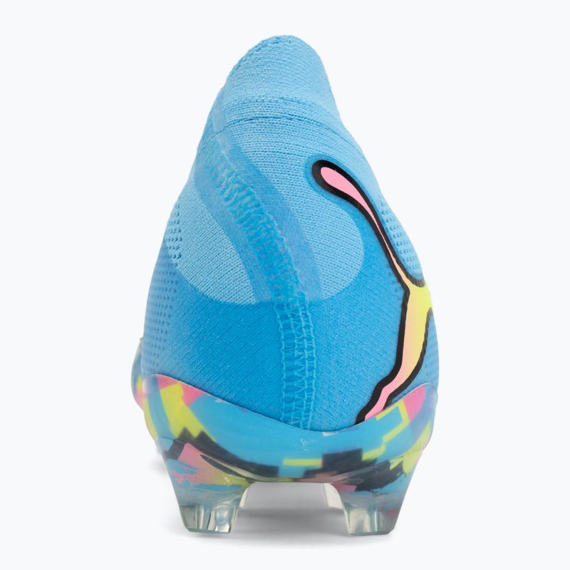 Football boots PUMA Future 9 Ultimate Advanced Level FG puma white/blue glimmer/pink glimmer/yellow alert 6