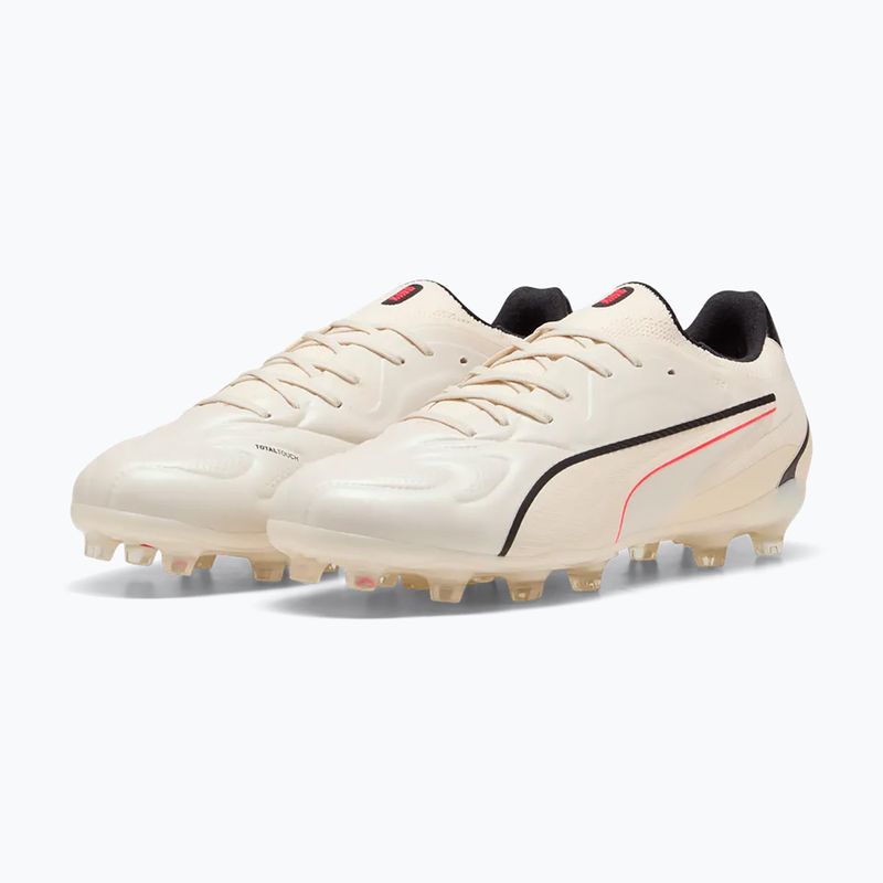 Football boots PUMA King 20 Pro FG/AG sugared almond/puma black/ultra red 3