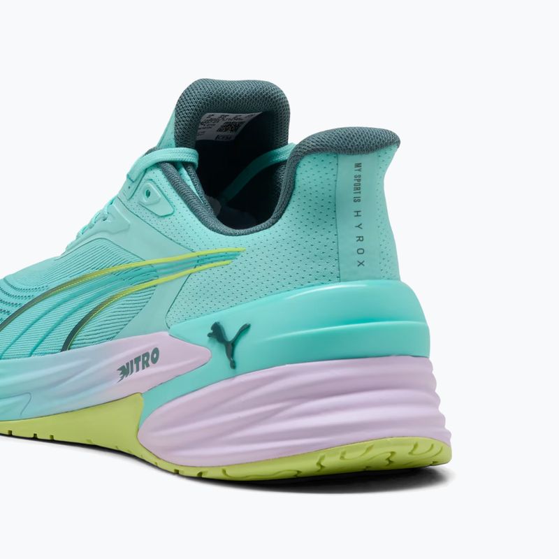 Training shoes PUMA Activate Nitro TR Hyrox intense mint/light lavender/sunny lime/herb garden 6