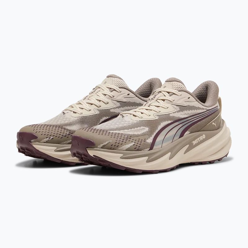 Women's running shoes Puma Velocity NITRO Trail silver fog/ruby 3