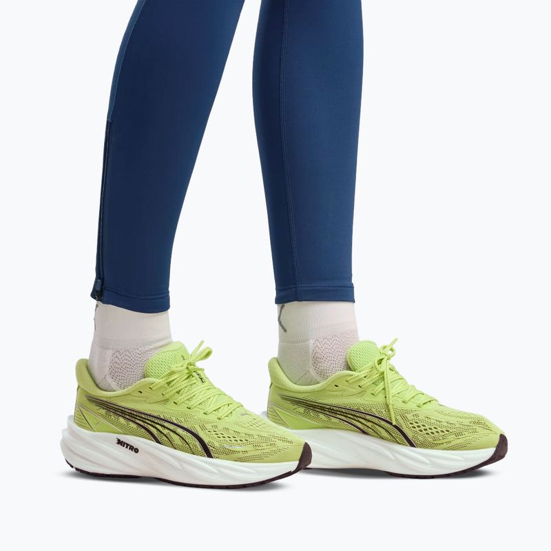 Women's running shoes Puma Velocity Nitro 5 sunny lime/puma black 7