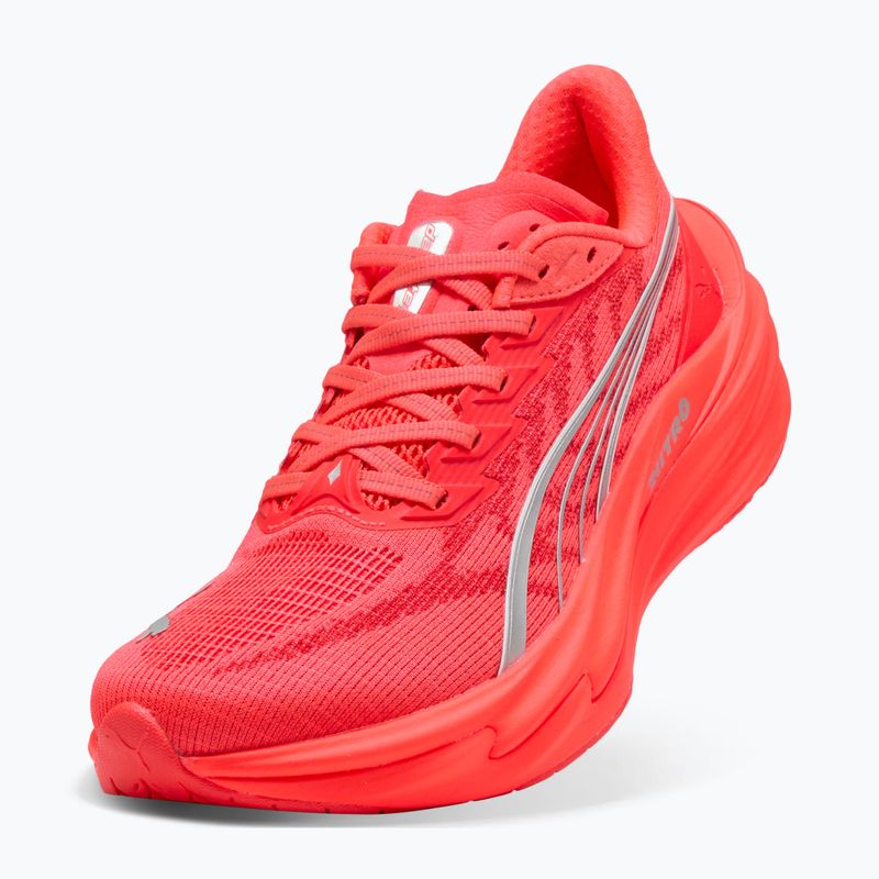 Women's running shoes PUMA Deviate Nitro 4 ultra red/puma silver 5