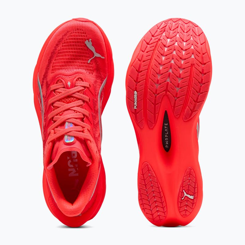 Women's running shoes PUMA Deviate Nitro 4 ultra red/puma silver 6