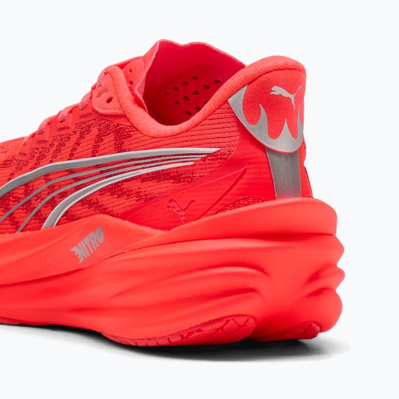 Women's running shoes PUMA Deviate Nitro 4 ultra red/puma silver 7