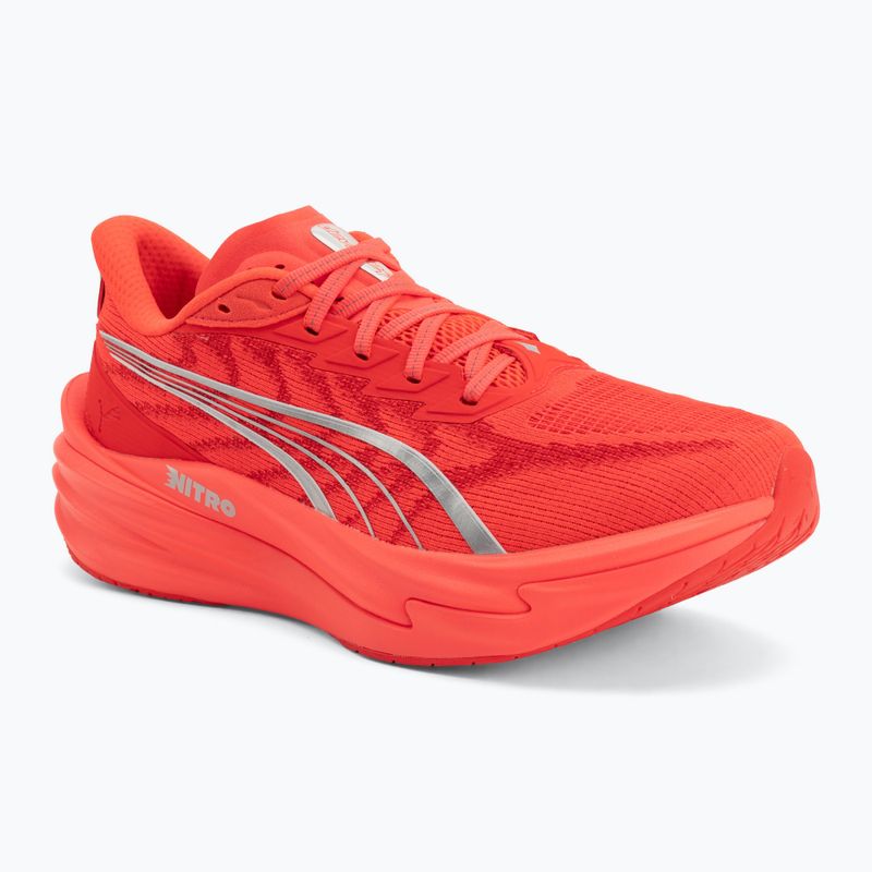 Men's running shoes PUMA Deviate Nitro 4 ultra red/puma silver