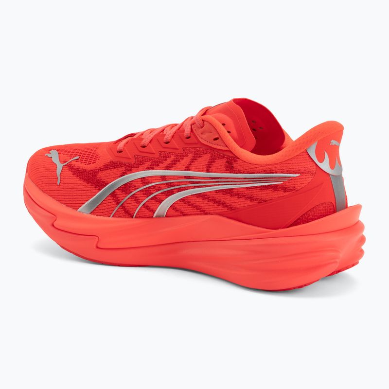 Men's running shoes PUMA Deviate Nitro 4 ultra red/puma silver 3