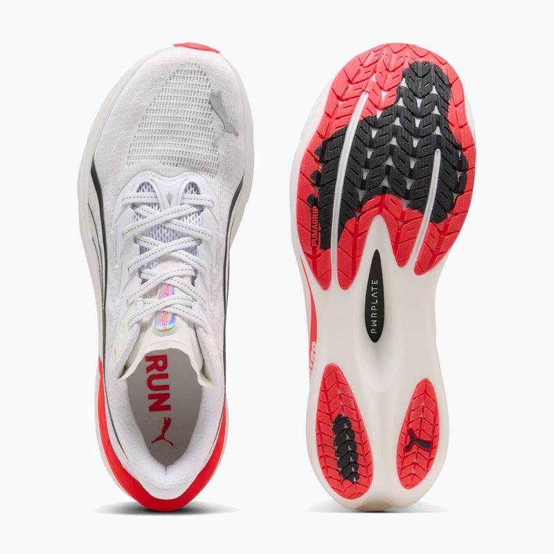 Men's running shoes PUMA Deviate Nitro 4 puma white/ultra red 5