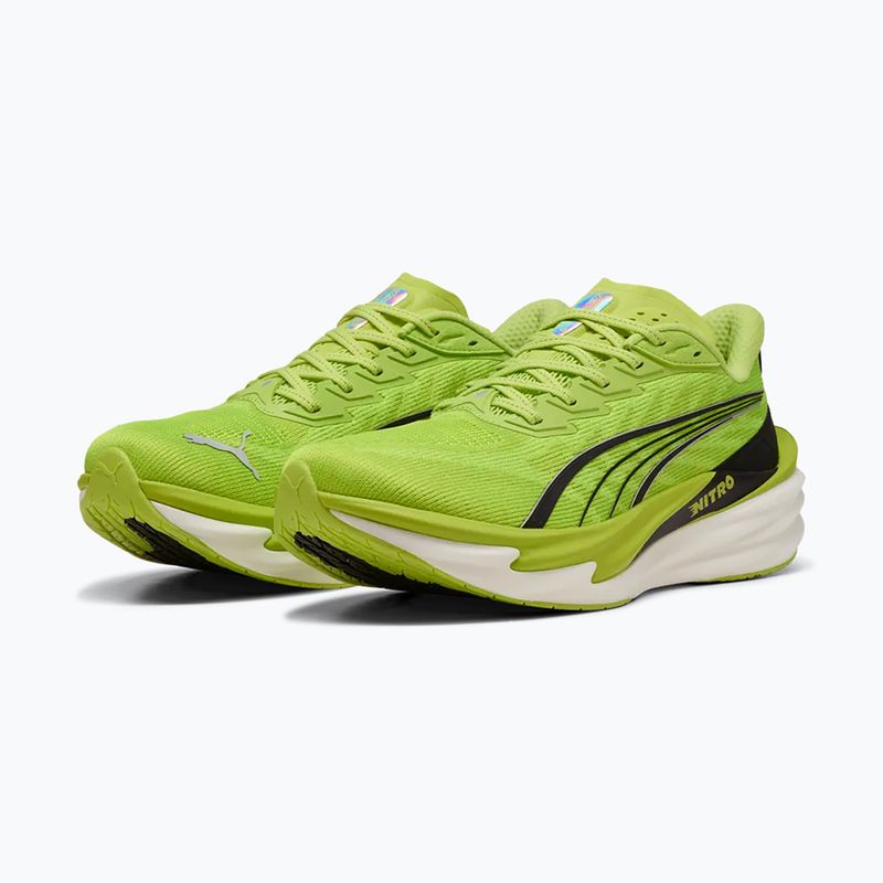 Men's running shoes PUMA Deviate Nitro 4 sunny lime/puma black 3