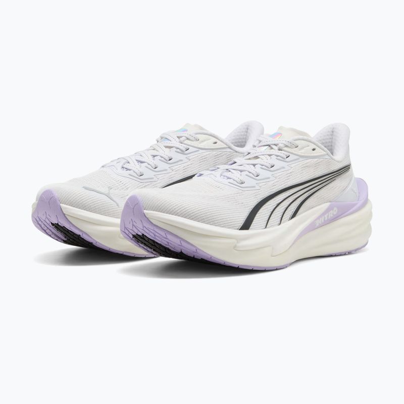 Women's running shoes PUMA Deviate Nitro 4 puma white/light lavender 3