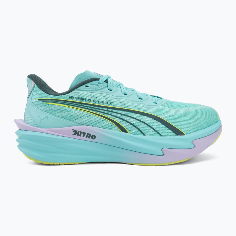 Training shoes PUMA Deviate Nitro 4 X Hyrox intense mint/light lavender 2
