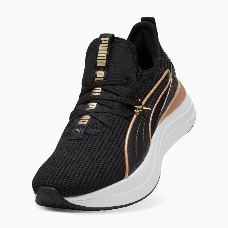 Women's shoes PUMA Softride Sabrina Polished Chrome puma black/puma white/puma gold 4