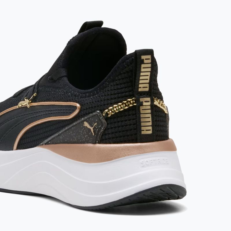Women's shoes PUMA Softride Sabrina Polished Chrome puma black/puma white/puma gold 6