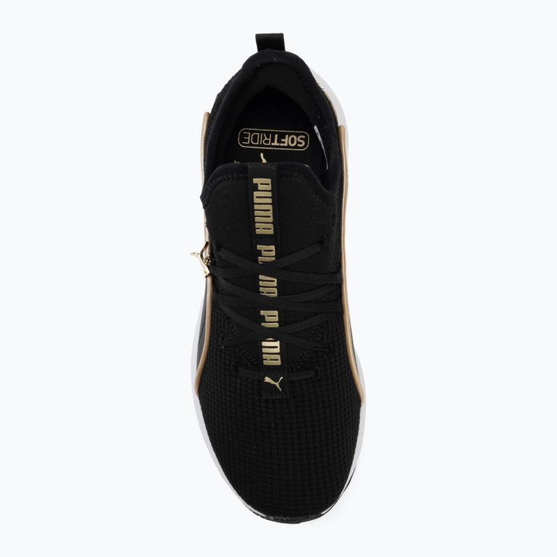 Women's shoes PUMA Softride Sabrina Polished Chrome puma black/puma white/puma gold 5