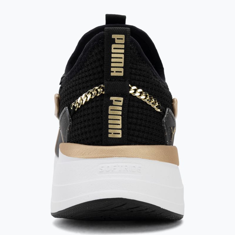 Women's shoes PUMA Softride Sabrina Polished Chrome puma black/puma white/puma gold 6