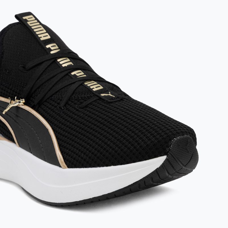 Women's shoes PUMA Softride Sabrina Polished Chrome puma black/puma white/puma gold 7