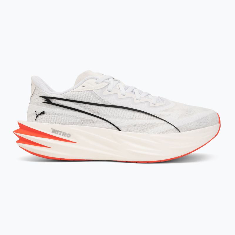Women's running shoes Puma Deviate Pure Nitro puma white/ultra red 2