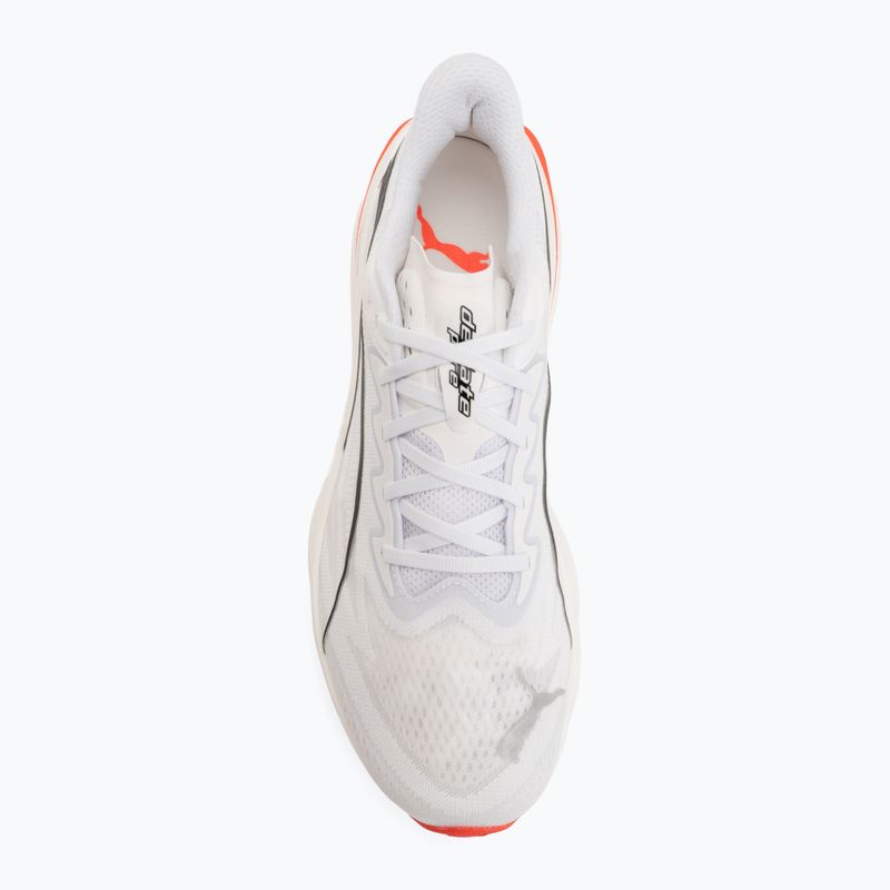 Men's running shoes Puma Deviate Pure Nitro puma white/ultra red 5