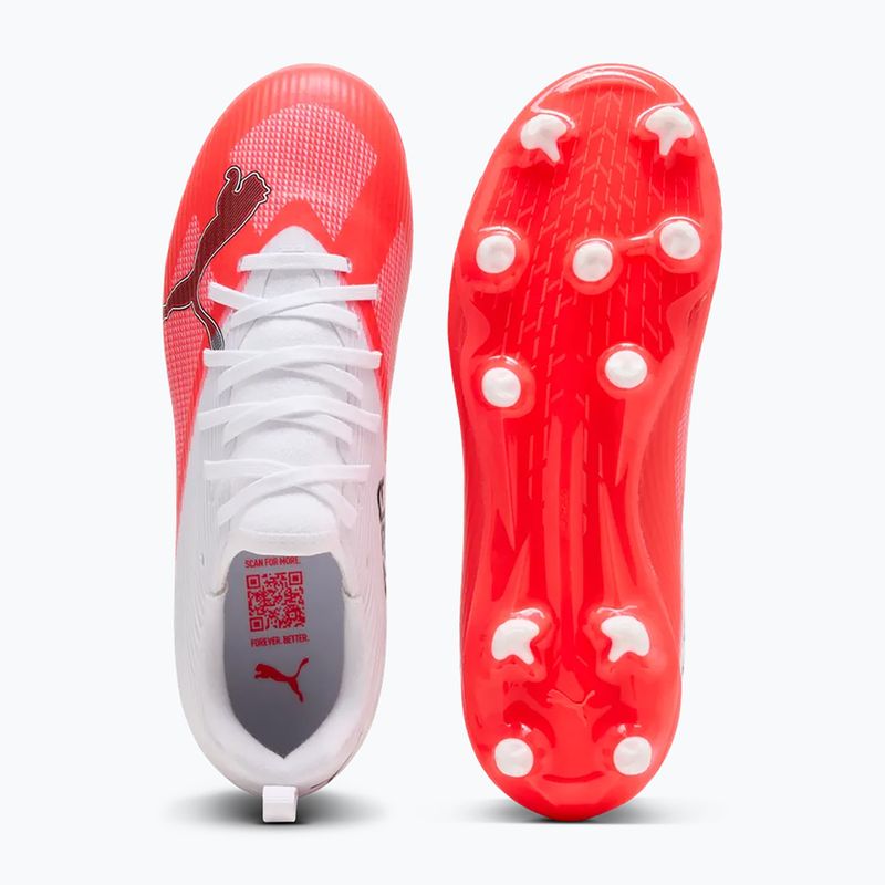 Children's football boots PUMA Ultra 7 Match FG/AG Jr ultra red/puma black/puma white 5