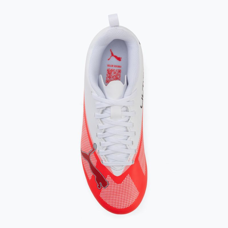 Children's football boots Puma Ultra 7 Play FG/AG Jr Ultra Red/Puma Black/Puma White 5