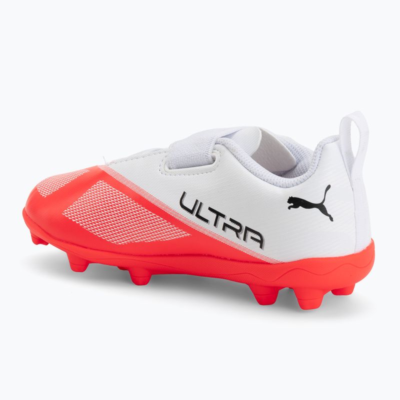 Children's football boots PUMA Ultra 7 Play V FG/AG RB Jr ultra red/puma black/puma white 3