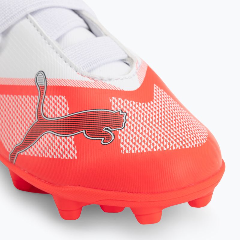 Children's football boots PUMA Ultra 7 Play V FG/AG RB Jr ultra red/puma black/puma white 7