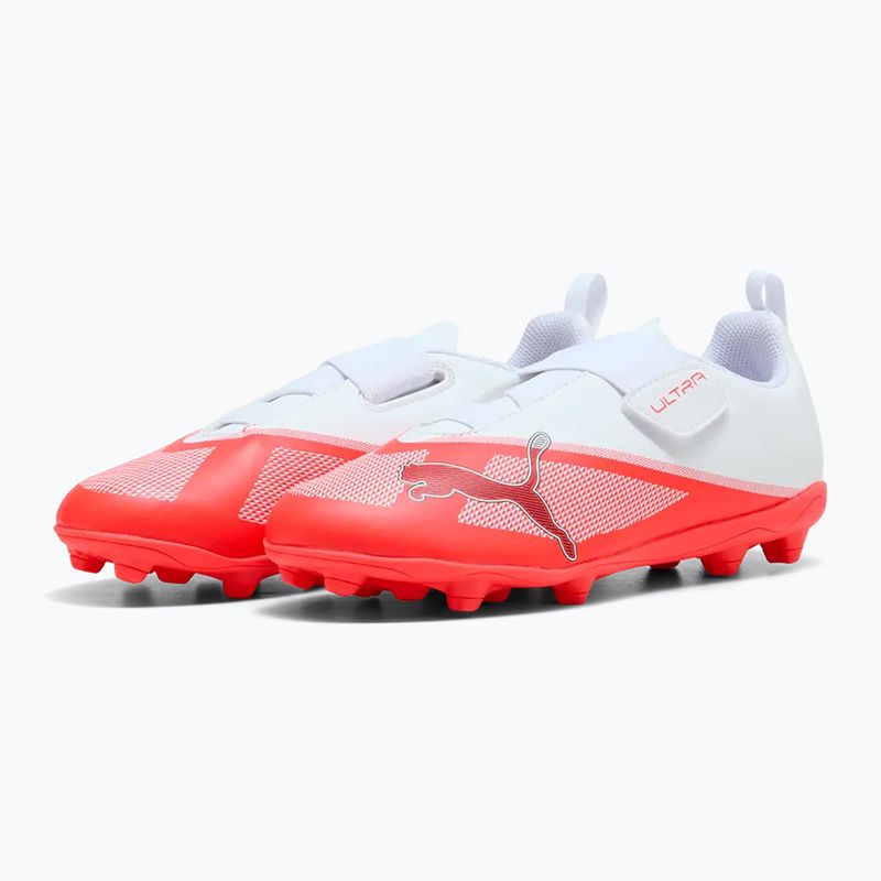 Children's football boots PUMA Ultra 7 Play V FG/AG RB Jr ultra red/puma black/puma white 3