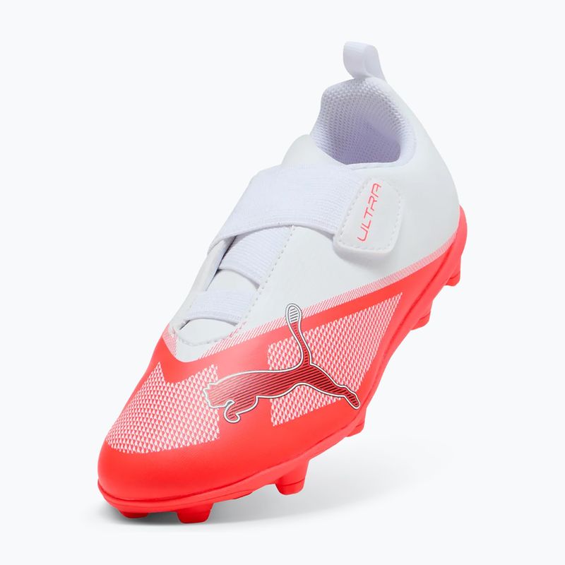 Children's football boots PUMA Ultra 7 Play V FG/AG RB Jr ultra red/puma black/puma white 4