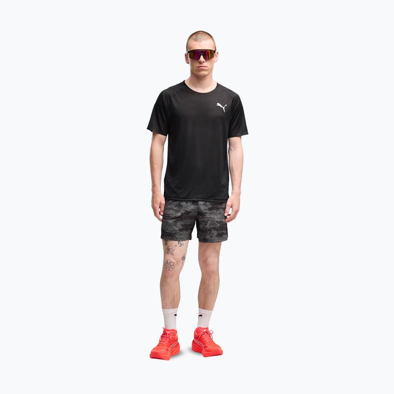 Men's running shorts PUMA Dreamrun 5" Brightstride AOP puma black 2