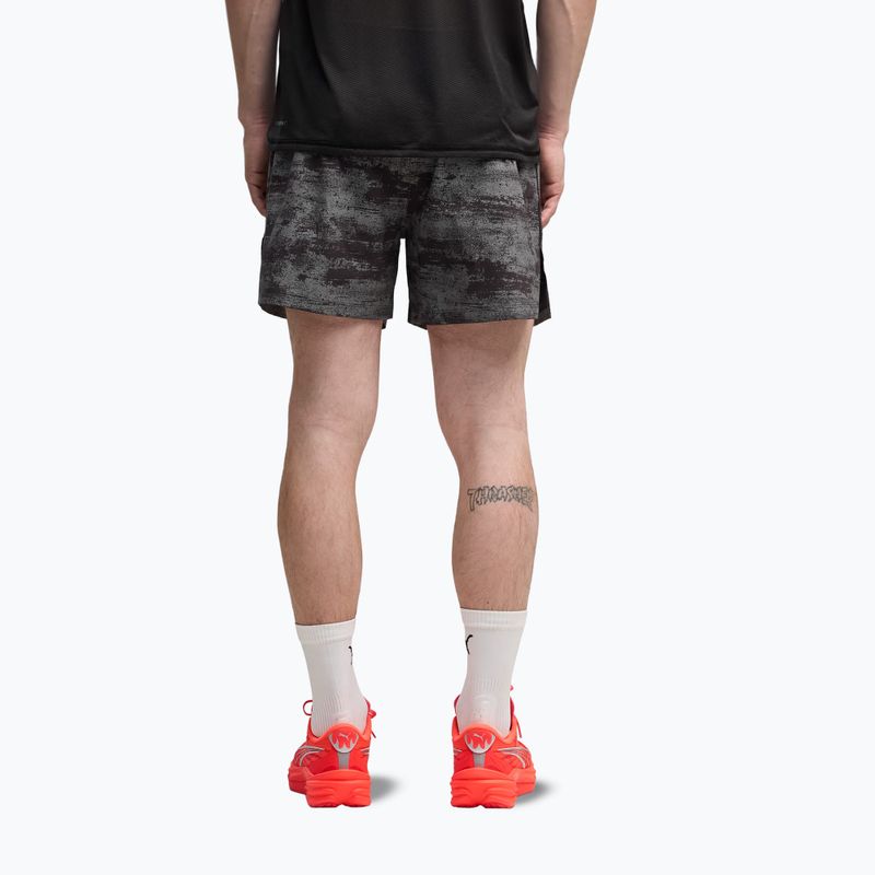 Men's running shorts PUMA Dreamrun 5" Brightstride AOP puma black 3