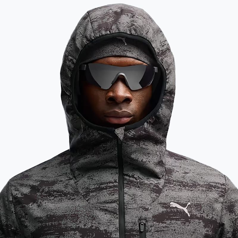 Men's running jacket PUMA Run Brightstride AOP Primaloft puma black 4