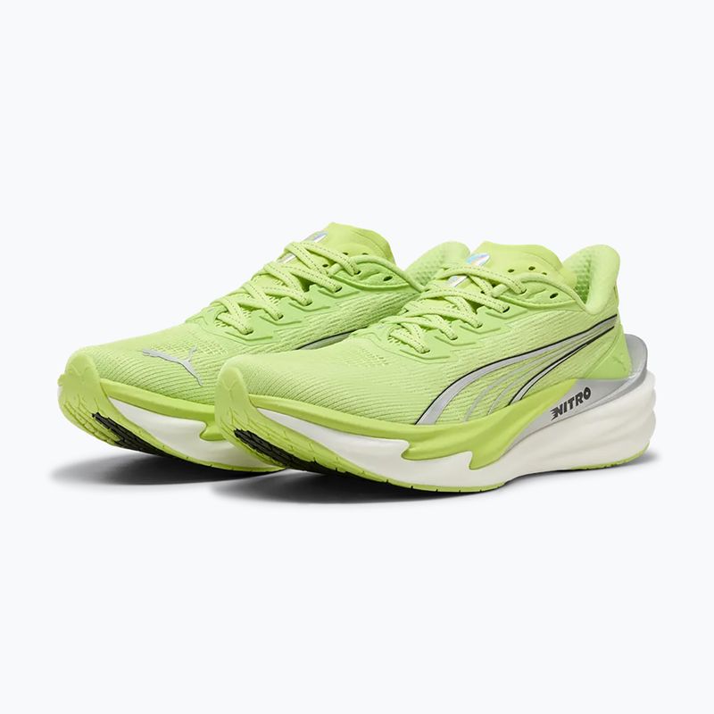 Women's running shoes PUMA Deviate Nitro 4 sunny lime/puma silver 3