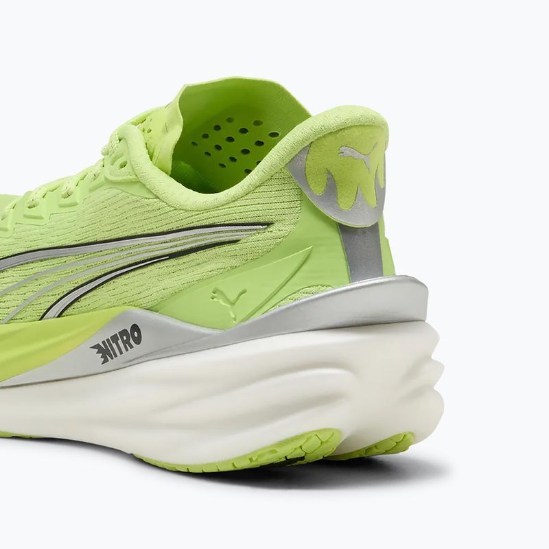 Women's running shoes PUMA Deviate Nitro 4 sunny lime/puma silver 5
