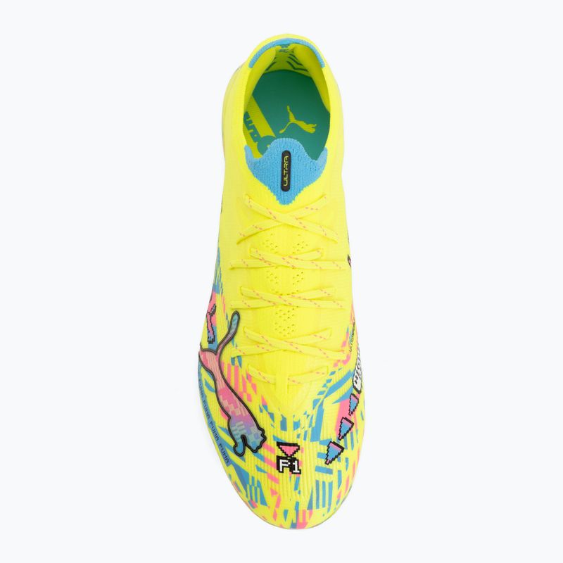 Football boots PUMA Ultra Nitro 7 Ultimate Advanced Level FG puma white/blue glimmer/pink glimmer/yellow alert 5