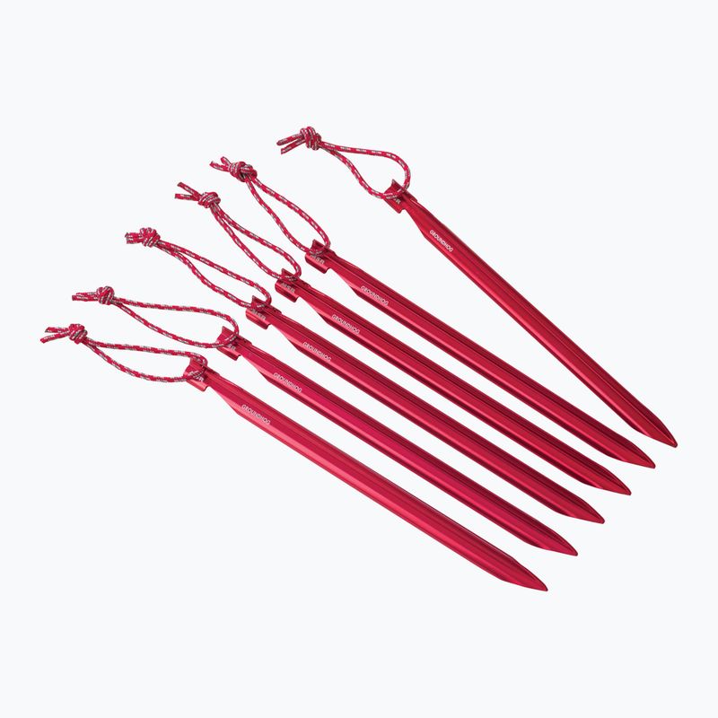 MSR Groundhog Stake tent pegs 6 pcs. red