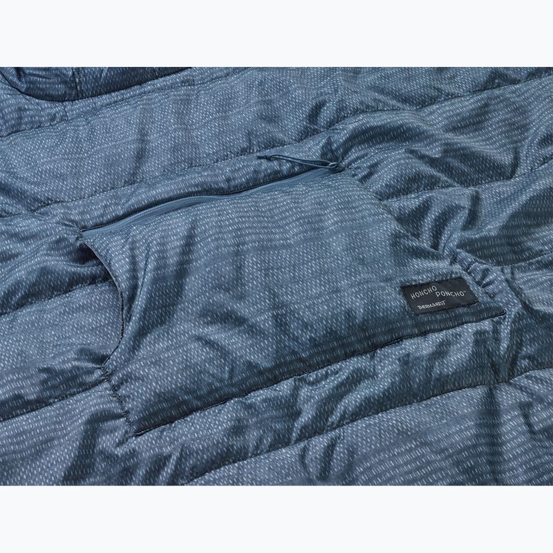 Therm-a-Rest hiking cape Honcho blue woven print 3