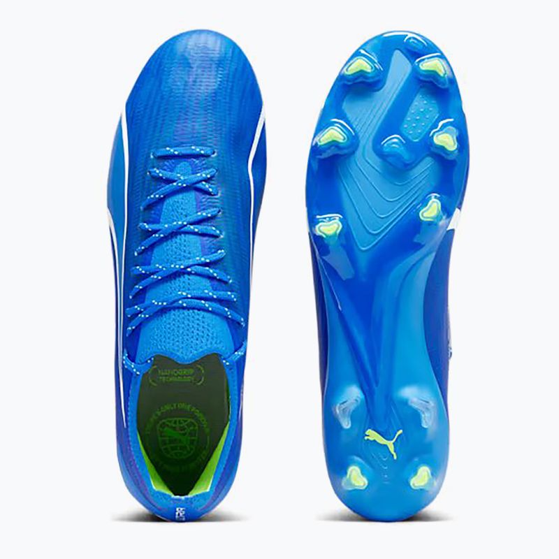 PUMA Ultra Ultimate FG/AG men's football boots ultra blue/puma white/pro green 9