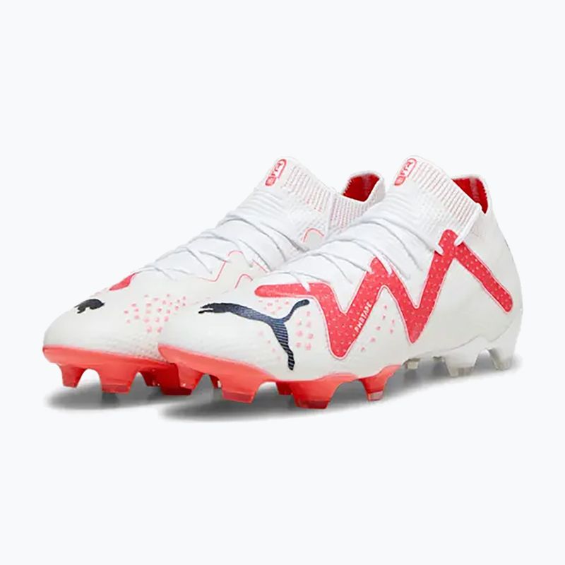 PUMA Ultimate FG/AG men's football boots puma white/puma black/fire orchid 13