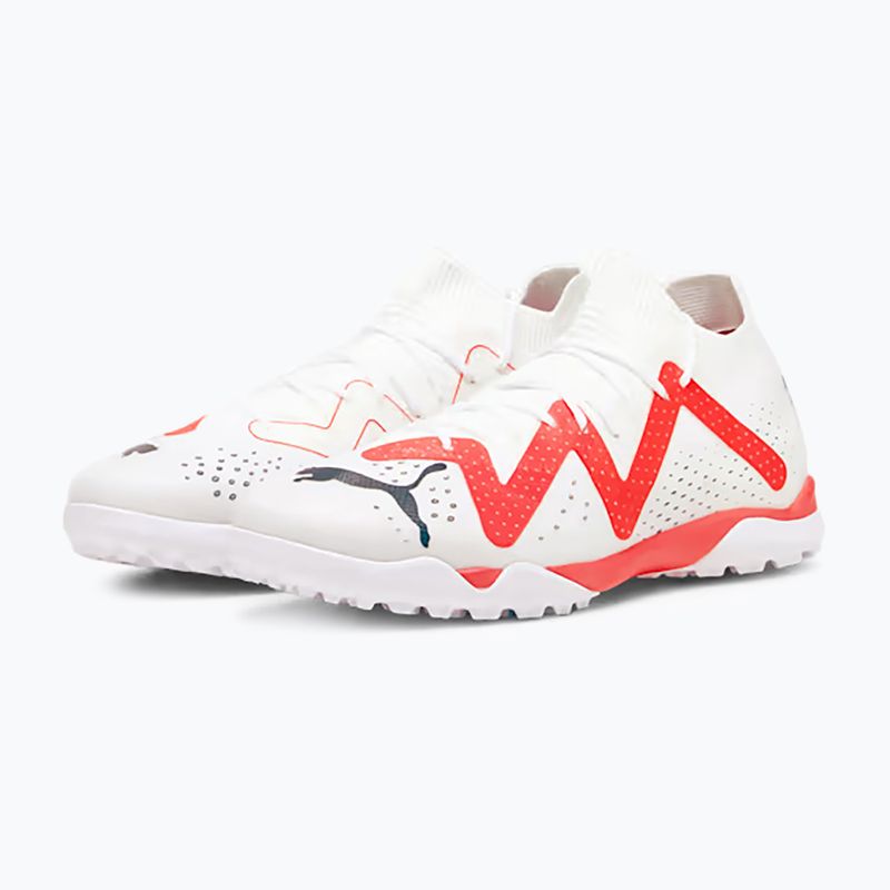 PUMA Future Match TT men's football boots puma white/puma black/fire orchid 13