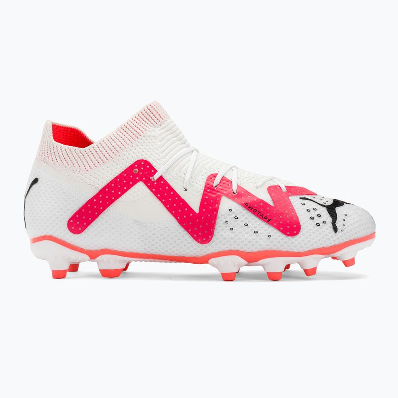 PUMA Future Pro FG/AG Jr children's football boots puma white/puma black/fire orchid 2