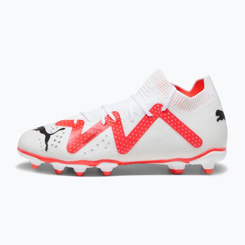 PUMA Future Pro FG/AG Jr children's football boots puma white/puma black/fire orchid 10