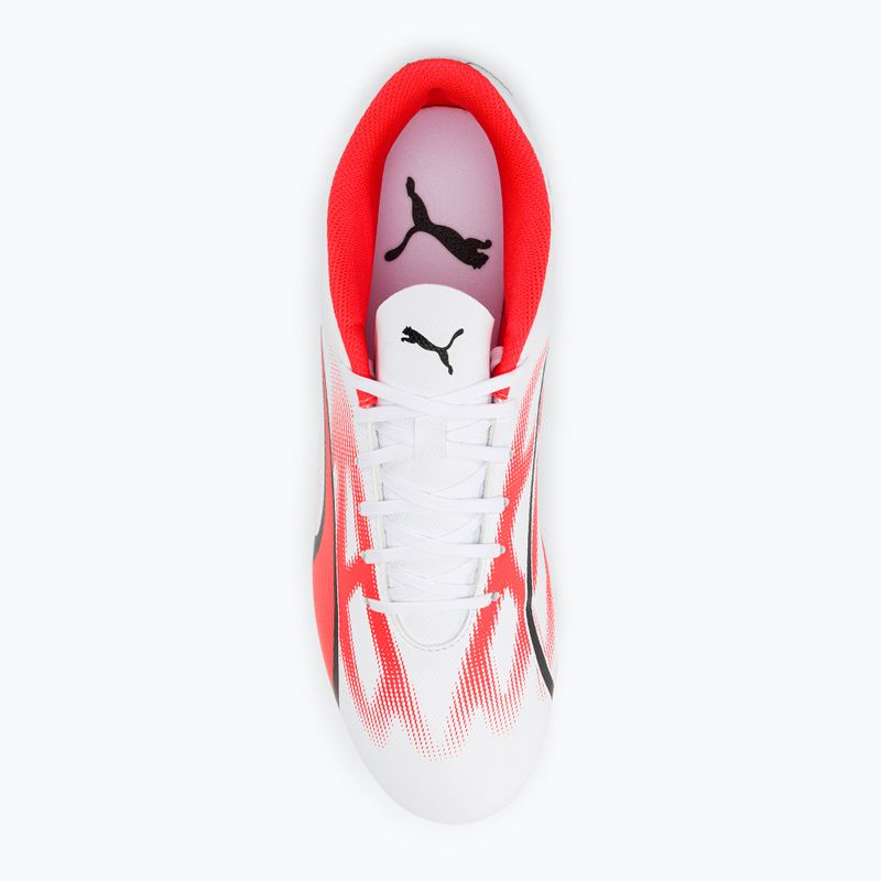 Men's football boots PUMA Ultra Play FG/AG puma white/puma black/fire orchid 6
