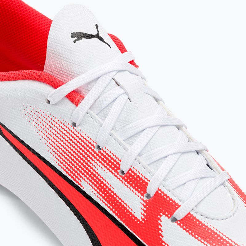 Men's football boots PUMA Ultra Play FG/AG puma white/puma black/fire orchid 8