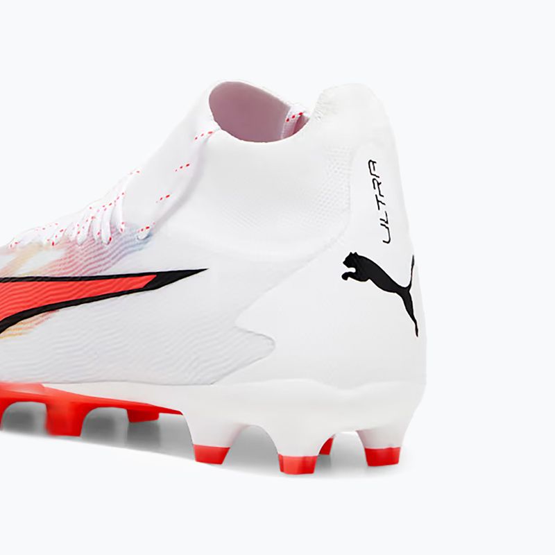 Men's football boots PUMA Ultra Pro FG/AG puma white/puma black/fire orchid 13