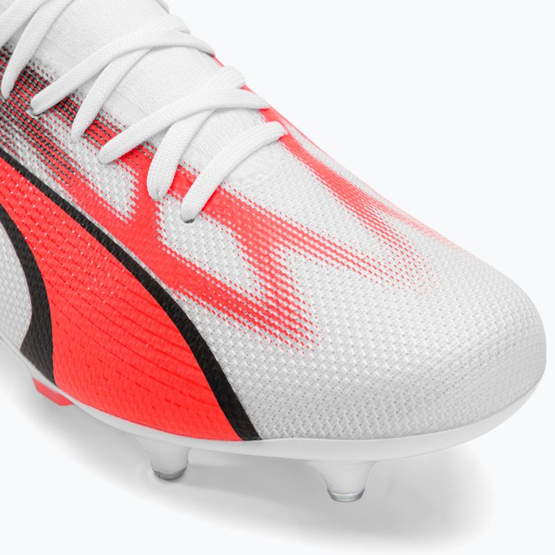 Men's PUMA Ultra Match MXSG football boots puma white/puma black/fire orchid 7